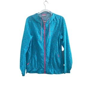 NWOT Columbia Girl's Teal and Pink Long Sleeve Jacket Size S